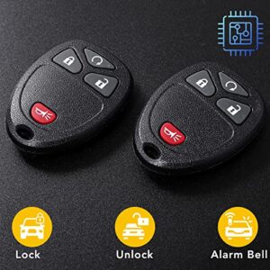 Key Fob Replacement Fit for Chevy Silverado Suburban Tahoe Avalanche Equinox Traverse GMC Sierra Yukon Acadia Savana Cadillac Escalade Buick Enclave 2007 2008 2009 2010 2011 2012 2013 2014 2015 2016