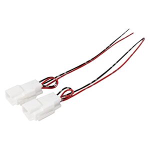 nuith rear front speaker wiring harness adapter connector plug replacement for toyota camry/corolla 2002-2013, tundra/sequoia 2001-2007 for aftermarket speaker w/jbl audio system 86160-af060 2pc