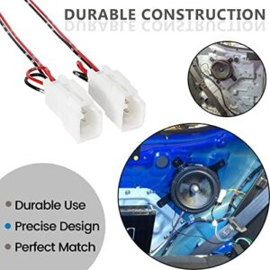 NuIth Rear Front Speaker Wiring Harness Adapter Connector Plug Replacement for Toyota Camry/Corolla 2002-2013, Tundra/Sequoia 2001-2007 for Aftermarket Speaker w/JBL Audio System 86160-AF060 2PC