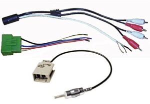custom install parts factory amp interface with wire harness cable plug & antenna adapter compatible with volvo (850 s40 s60 s70 s80 s90 c70 v40 v70 xc70 xc90)