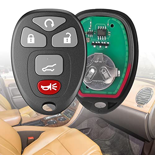 Remote Key Fob Replacement Fits for Chevy Traverse 2007-2016 Tahoe Suburban GMC Acadia Yukon XL Buick Enclave Cadillac Escalade Saturn Outlook FCCID: OUC60270 OUC60221 15913415