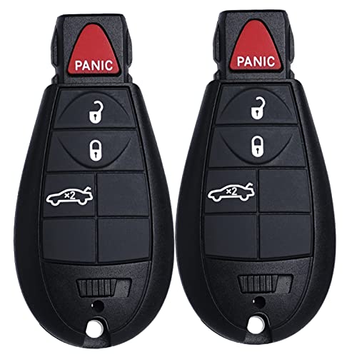 Remote Key Fob FOBIK Replacement Fits for Dodge Challenger 2008 2009 2010 2011 2012 2013 2014 Charger 2008-2013 Magnum 2008 Chrysler 300 2008-2010 IYZ-C01C Keyless Entry Remote Start Control