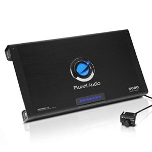 planet audio ac5000.1d anarchy series car amplifier – 5000 high output, class d, monoblock, 1 ohm stable, low level inputs, low pass crossover, mosfet power supply