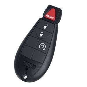 Key Fob FOBIK Keyless Entry Remote Start Control Replacement Fits for Dodge Ram 1500 2500 3500 HD 2013 2014 2015 2016 2017 2018 2019 2020 2021 GQ4-53T 56046955 AG 4 Button Pack of 2