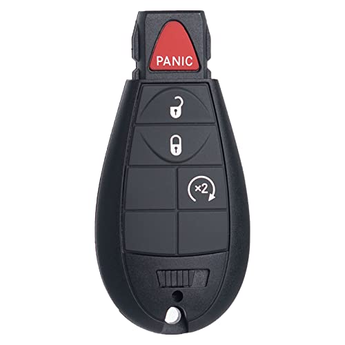 Key Fob FOBIK Keyless Entry Remote Start Control Replacement Fits for Dodge Ram 1500 2500 3500 HD 2013 2014 2015 2016 2017 2018 2019 2020 2021 GQ4-53T 56046955 AG 4 Button Pack of 2