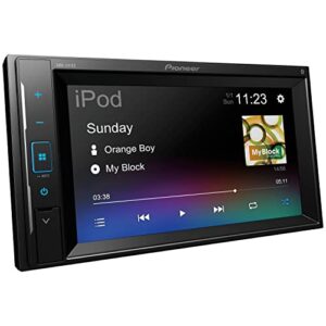 pioneer dmh-241ex 6.2″ wvga resistive clear type touch panel, bluetooth technology, amazon alexa when paired pioneer app, backup camera ready, remote