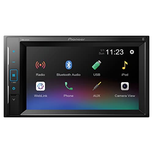 Pioneer DMH-241EX 6.2" WVGA Resistive Clear Type Touch Panel, Bluetooth Technology, Amazon Alexa When Paired Pioneer App, Backup Camera Ready, Remote