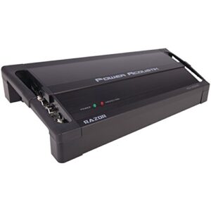 power acoustik rz1-3500d 3500w class d monoblock amplifier, black