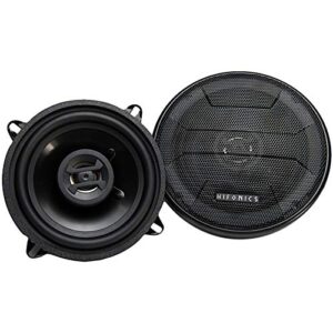 hifonics zs525cx zeus coaxial car speakers (black, pair) – 5.25 inch coaxial speakers, 200 watt, 2-way car audio, passive crossover, sound system (grills included)