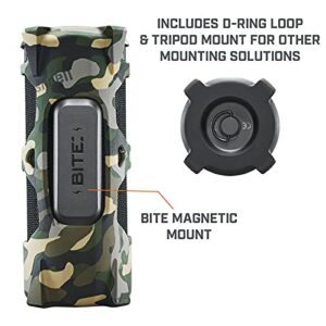Bushnell Outdoorsman Bluetooth Speaker, Bite Magnetic Mount, Rugged Rubber Armor