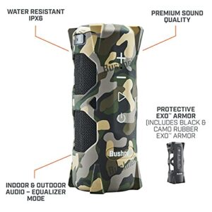 Bushnell Outdoorsman Bluetooth Speaker, Bite Magnetic Mount, Rugged Rubber Armor