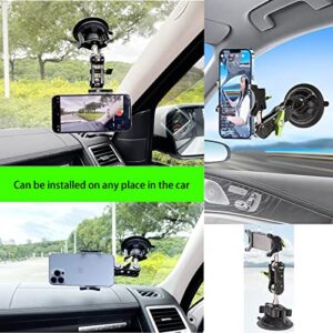 Gzcvba Universal Ball Head Arm for Phone - 360° Rotating Universal Car Phone Mount - Suction Cup Phone Holder for Car - Universal Ball Head Basic Sucker Arm for Phone