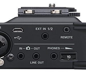 TASCAM 4-Channel Portable Linear PCM Audio Recorder for DSLR and Video Cameras, Black (DR-70D)