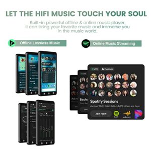 80GB (Upgrade 3G Running Memory+Free 64GB Card) MP3 Player with Bluetooth and WiFi, Android Streaming Media MP4 Player with Spotify, 4-inch Full Touch Screen Player with Pandora, Support APP Download