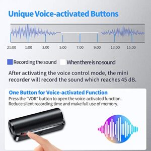 32GB Digital Voice Recorder, Magnetic Mini Voice Activated Recorder, 15Days Long Battery Life, Suitable for HD Recording Meetings Interviews Classes Lectures