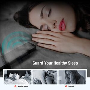 EARTEANA Bone Conduction Bluetoth Pillow Speaker, Mini Portable Under Pillow Speakers for Sleeping Wireless Pillow Speaker Bluetoth White Noise Music Box with Bass(Gray)