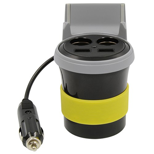 Wilson 305POWERCUP 12 Volt 2+2 Power Outlet with Phone Holder