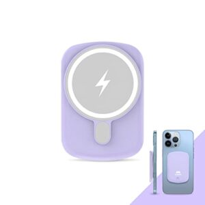 magnetic power bank, 5000mah wireless portable charger fast charging with 20w type c pd, compatible with iphone 14/13/12/pro/pro max/min