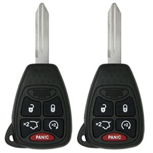 keyless2go replacement for keyless entry remote car key vehicles that use 5 button oht692427aa – 2 pack