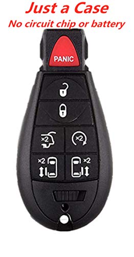 KAWIHEN Key Fob Case Replacement for Town and Country Dodge Grand Caravan IYZ-C01C M3N5WY783X 56046708AB 56046708AE(Just a Case)