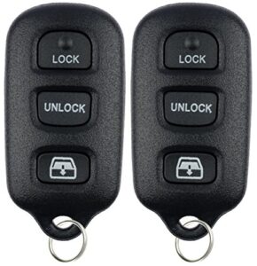 keylessoption keyless entry remote control car key fob replacement for hyq12ban, hyq12bbx, hyq1512y (pack of 2)