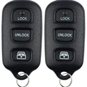 KeylessOption Keyless Entry Remote Control Car Key Fob Replacement for HYQ12BAN, HYQ12BBX, HYQ1512Y (Pack of 2)