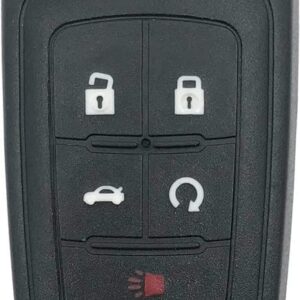 Horande 5 Buttons Replacement Key Fob Cover Case fit for Chevy Malibu Cruze Camaro Volt Equinox Sonic Keyless Entry Key Fob Shell OHT01060512