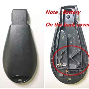 KAWIHEN Keyless Entry Remote Key Fob Shell Replacement for Dodge Durango Grand Caravan Journey Charger Ram Truck 1500 2500 3500 Key fob case FCC ID IYZC01C GQ4-53T M3N5WY783X( Just a Case)