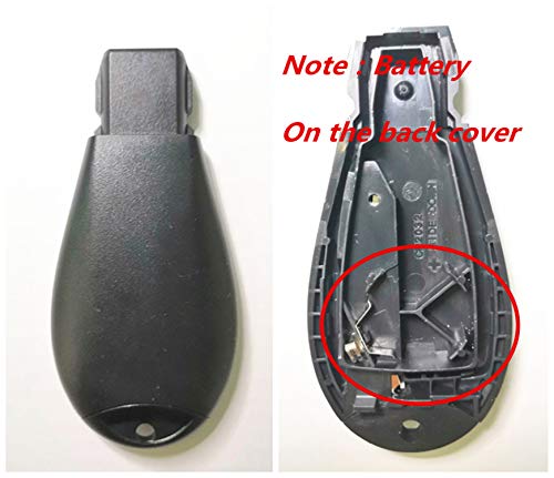 KAWIHEN Keyless Entry Remote Key Fob Shell Replacement for Dodge Durango Grand Caravan Journey Charger Ram Truck 1500 2500 3500 Key fob case FCC ID IYZC01C GQ4-53T M3N5WY783X( Just a Case)