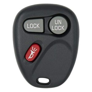 keyless2go replacement for keyless entry car key fob vehicles that use 3 button koblear1xt 15042968 remote, self-programming
