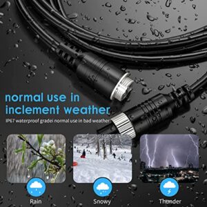 EKYLIN 32FT 10M Car Video 4-Pin Aviation Extension Cable for CCTV Rearview Camera Truck Trailer Camper Bus Vehicle Backup Monitor System Waterproof Shockproof