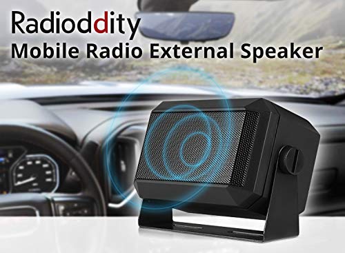 Radioddity CB Mobile Radio External Speaker, Mini Universal Portable 5W, 71" Power Cable, for Car Truck Vehicle 4 x 4, Compatible with Radioddity CB-27 Icom ID-5100 Yaesu FT-891 Midland MXT115