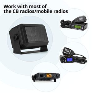 Radioddity CB Mobile Radio External Speaker, Mini Universal Portable 5W, 71" Power Cable, for Car Truck Vehicle 4 x 4, Compatible with Radioddity CB-27 Icom ID-5100 Yaesu FT-891 Midland MXT115