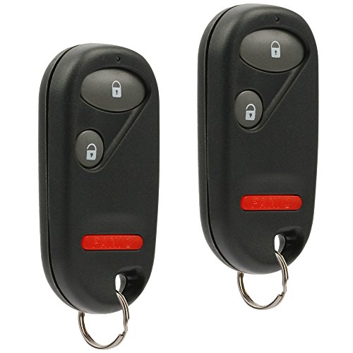 2 Key Fob Keyless Entry Remote fits Honda Civic EX LX DX 2001 2002 2003 2004 2005 / Honda Pilot 2003 2004 2005 2006 2007 (NHVWB1U521, NHVWB1U523) with Instructions