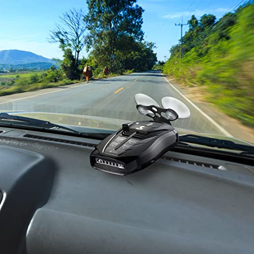 Plozoe Radar Detector Mount,Windshield and Dashboard Radar Holder,Suction Cup Radar Detector Mount,Compatible with Cobra RAD 480i Radar Detector Mount etc. (0.86)