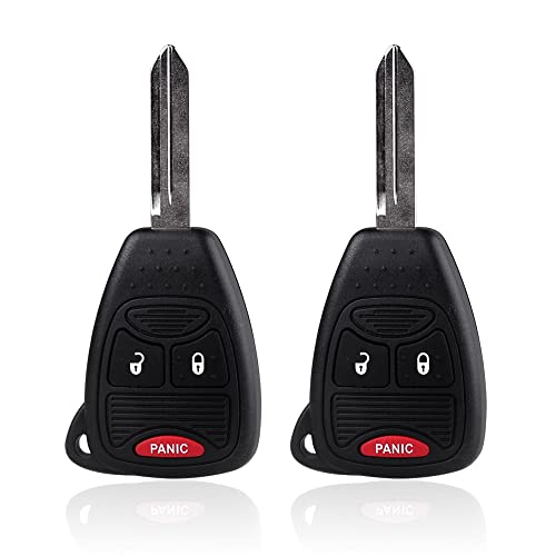 Keyless Entry Remote Control Car Key Fob Replacement for Dodge Ram 1500 2500 3500 2006 2007 2008 Dakota Magnum Durango Nitro Charger Avenger Caliber Jeep Wrangler Patriot Grand Cherokee oht692427aa