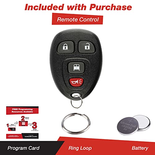 KeylessOption Keyless Entry Remote Car Key Fob Replacement for Chevy Express Savana Vans