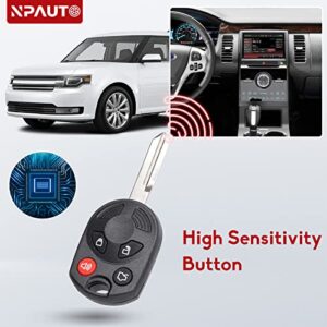 NPAUTO Key Fob Replacement for Ford Expedition Fusion Escape Focus Edge Explorer Flex Mustang Taurus Lincoln Navigator MKX Mazda Mercury Milan Sable Keyless Entry Remote Control Key Fob, OUCD6000022