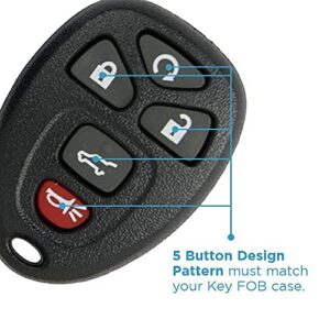 Keyless2Go Replacement for New Shell Case and 5 Button Pad for Remote Key Fob with FCC OUC60270 - Shell ONLY