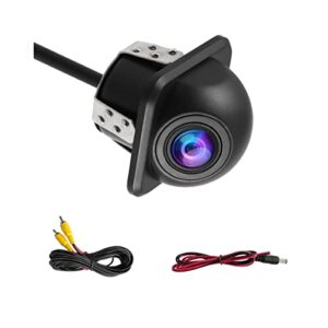 backup camera for car, 12 led night vision and 170° wide angle, auto rear view reverse camera, waterproof shockproof hd parking cameras, universal for cars, suv, van, trucks, rv