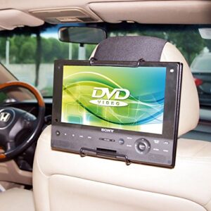 TFY Car Headrest Mount Holder for Sylvania SDVD9805 Portable DVD Player (Also fit All 7 inch - 10 inch Swivel Screen Portable DVD Player)