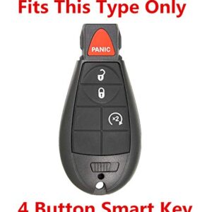 Replacement Keyless Remote Fob Key Shell Case Replacement Fit For Dodge Durango Grand Caravan Journey Ram 1500 2500 3500 Jeep Grand Cherokee Ram 1500 2500 3500 IYZC01C M3N5WY783X GQ4-53T