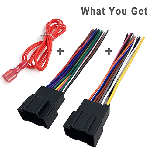 Thewinio Aftermarket Radio Stereo Wiring Harness Adapter for GM Chevrolet Chevy Silverado Sierra Suburban Express, GMC Savana Yukon, Pontiac Buick Cadillac Car Cable Plug Connector Replacement