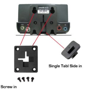 ChargerCity Dual USB Sirius XM Satellite Radio Car Truck Lighter Socket Mount w/Tilt Adjust & PowerConnect Cable Adapter for Onyx Plus EZR EZ Lynx Stratus Starmate Xpress (Vehicle Dock NOT Included)