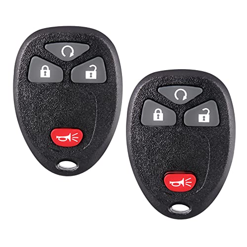 Pilida Key Fob Keyless Entry Remote: Keyless Control Clicker Compatible with Chevy SilveradoTraverse Equinox Avalanche GMC Sierra Pontiac Torrent Saturn Outlook Vue Replacement of OUC60270 OUC60221