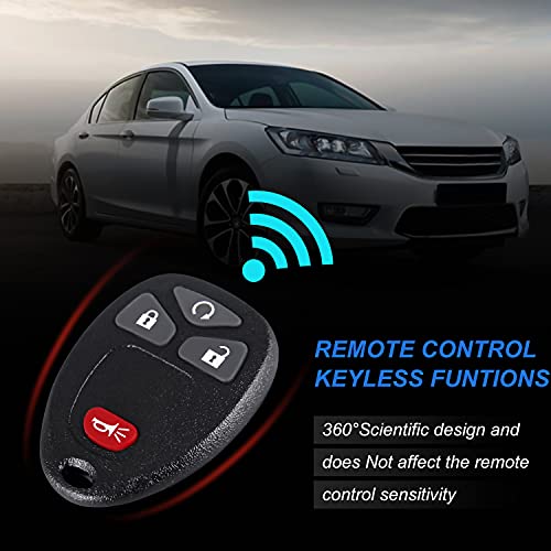 Pilida Key Fob Keyless Entry Remote: Keyless Control Clicker Compatible with Chevy SilveradoTraverse Equinox Avalanche GMC Sierra Pontiac Torrent Saturn Outlook Vue Replacement of OUC60270 OUC60221