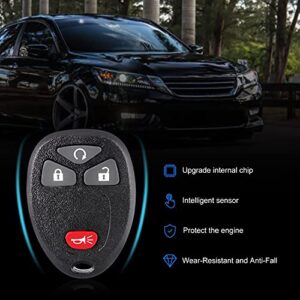 Pilida Key Fob Keyless Entry Remote: Keyless Control Clicker Compatible with Chevy SilveradoTraverse Equinox Avalanche GMC Sierra Pontiac Torrent Saturn Outlook Vue Replacement of OUC60270 OUC60221