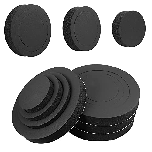 4PCS 6" 6.5" 6.75 inch Universal EVA Self Adhesive Sponge High Rebound Waterproof Car Door Speaker Foam Fast Rings Baffle Kit