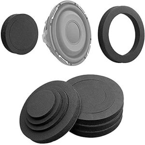 4PCS 6" 6.5" 6.75 inch Universal EVA Self Adhesive Sponge High Rebound Waterproof Car Door Speaker Foam Fast Rings Baffle Kit