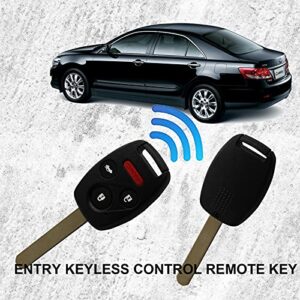 Keyless Entry Remote Control Uncut Car Ignition Key Fob Replacement for 2003 2004 2005 2006 2007 Honda Accord OUCG8D-380H-A 313.8 Mhz ID46 Chip (Pack of 2)